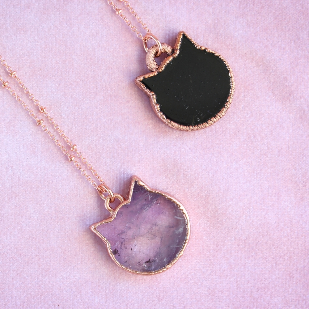 Crystal Kitty Necklace